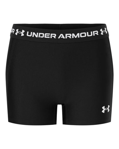 Under Armour Women's HeatGear 3" Shorty in Ultimate Black/ White, style 6010725