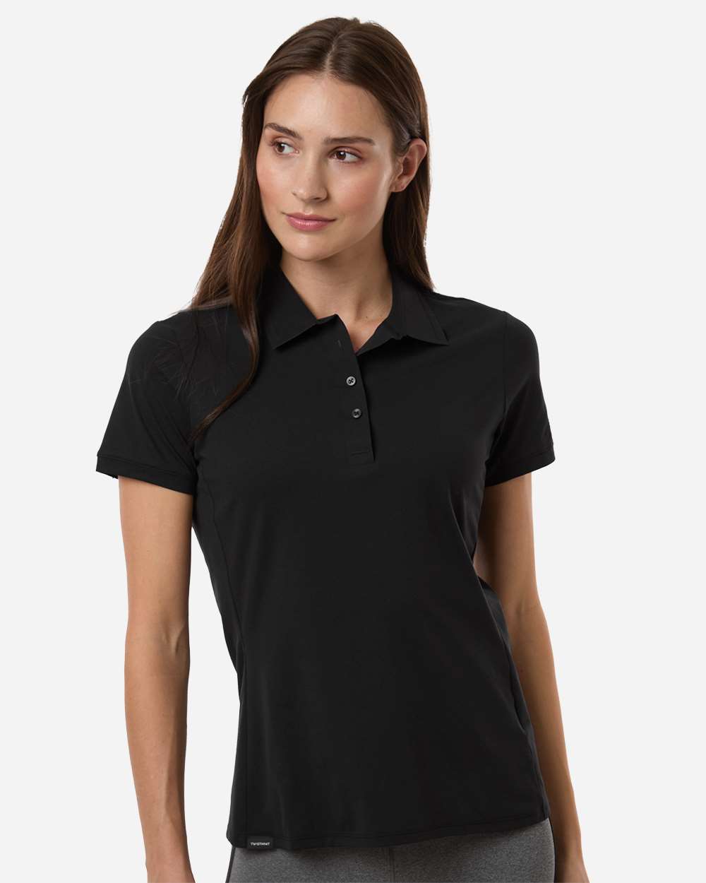 adidas Women's Ultimate365 Tour Twistknit Polo in Black, style A1016