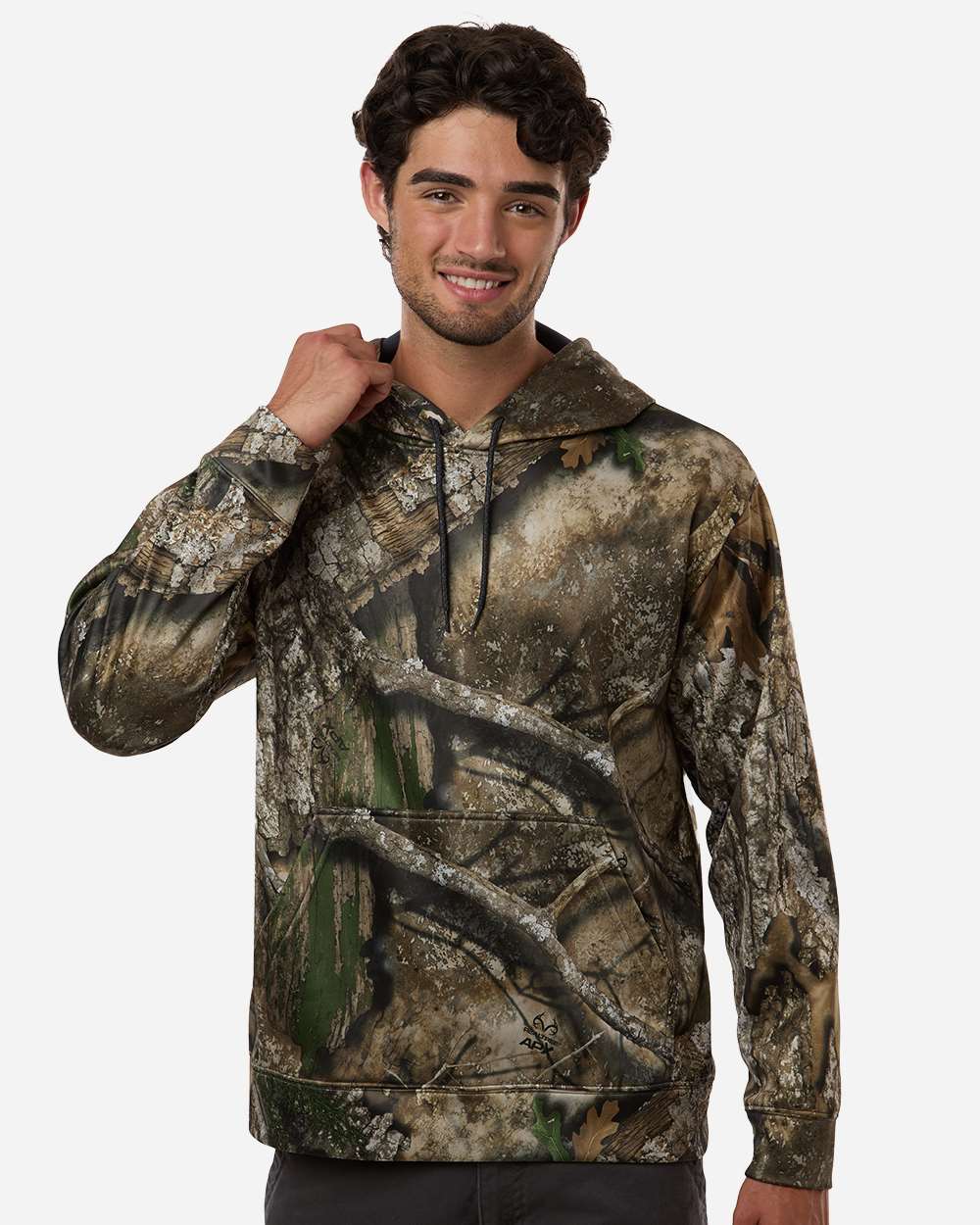 Realtree Unisex Realtree Performance Hooded Sweatshirt in Camo, style RT5302