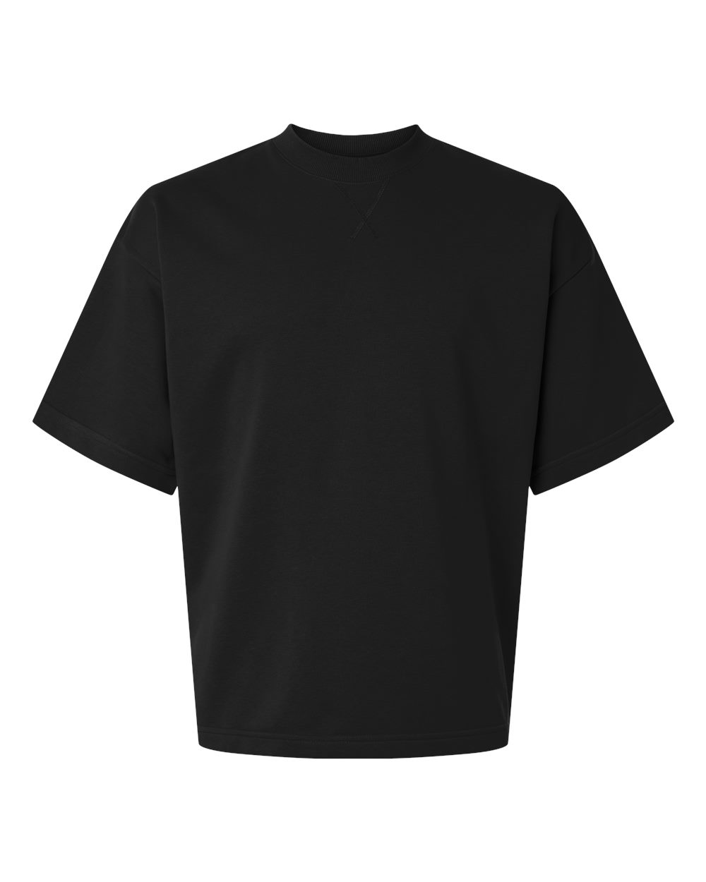 American Apparel Unisex French Terry Oversized Boxy Top blank in Black, style FTEX00