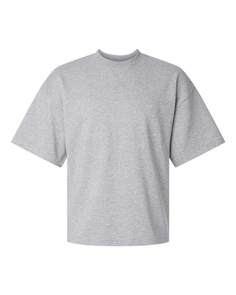 American Apparel Unisex French Terry Oversized Boxy Top blank in Heather Grey, style FTEX00