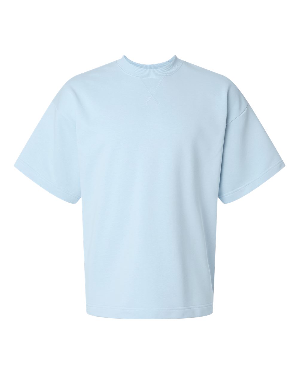 American Apparel Unisex French Terry Oversized Boxy Top blank in Powder Blue, style FTEX00