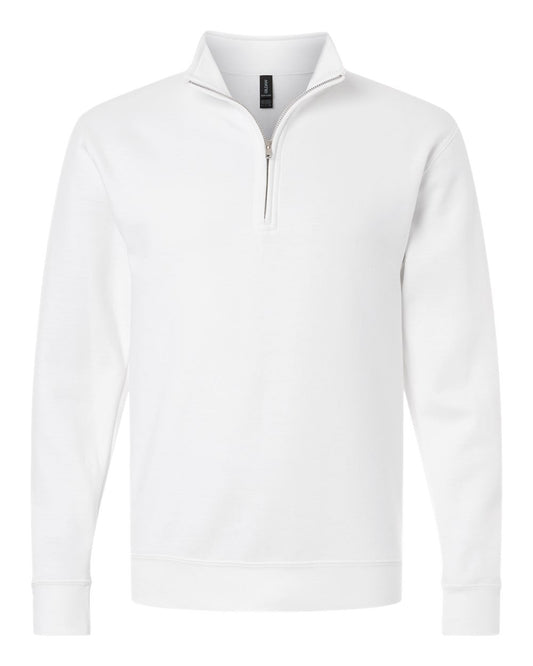 Gildan 18810 Heavy Blend Quarter-Zip Sweatshirt in White