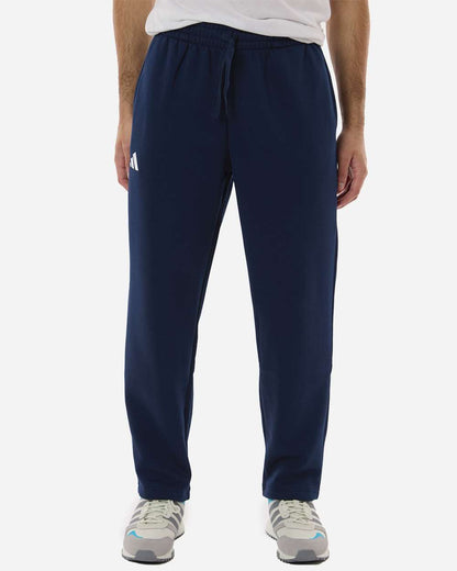 adidas Men's Fleece Sweatpants in Team Navy Blue/ White, style AT215