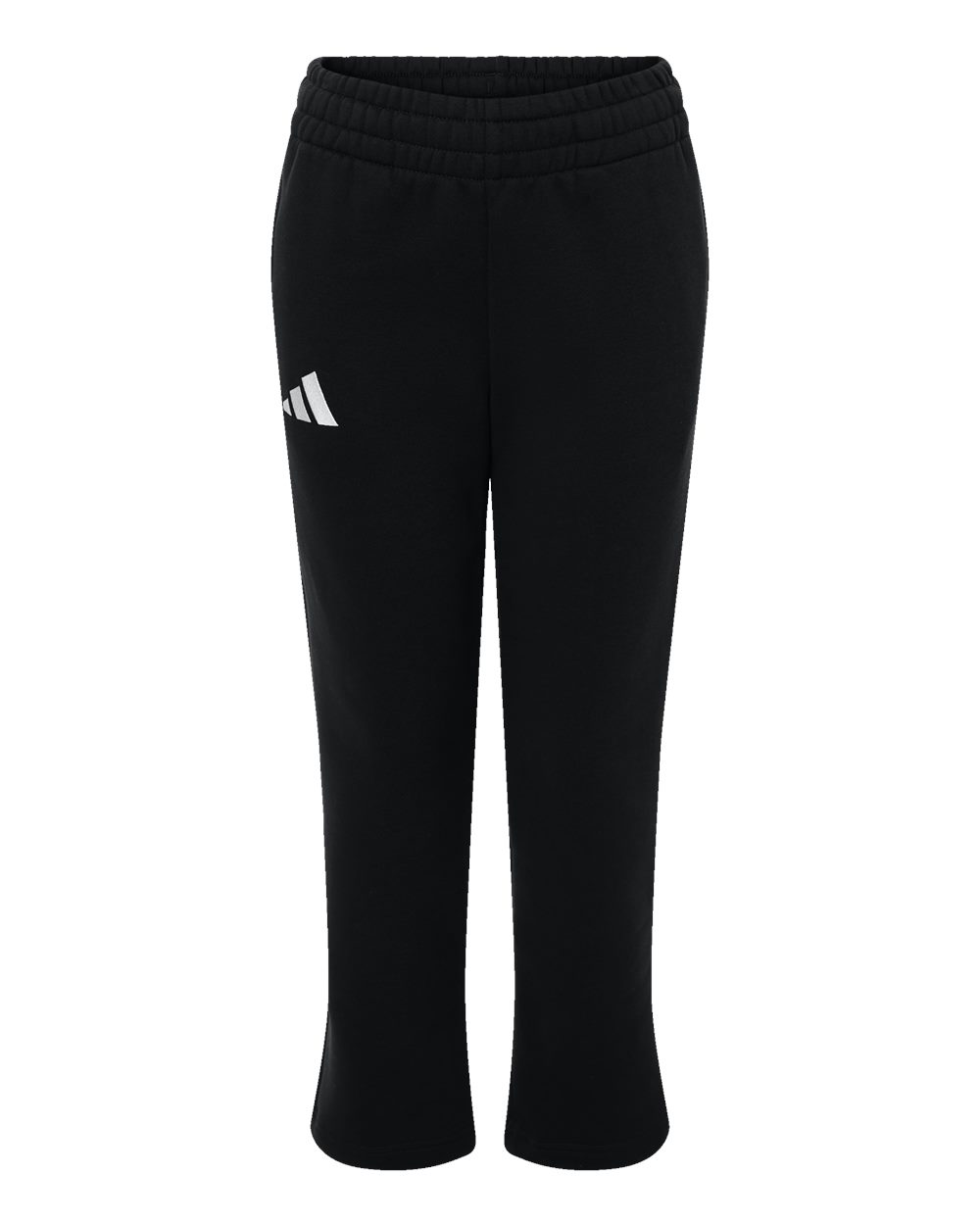 adidas Youth Fleece Sweatpants in Black/ White, style AT217