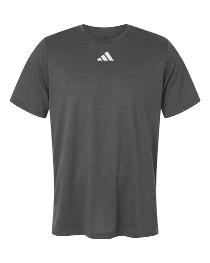 adidas AT101 Men's Pregame Tee in Dark Grey Heather/White