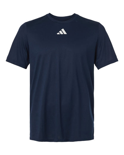 adidas AT101 Men's Pregame Tee in Team Navy Blue/White
