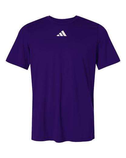 adidas AT101 Men's Pregame Tee in Team Collegiate Purple/White