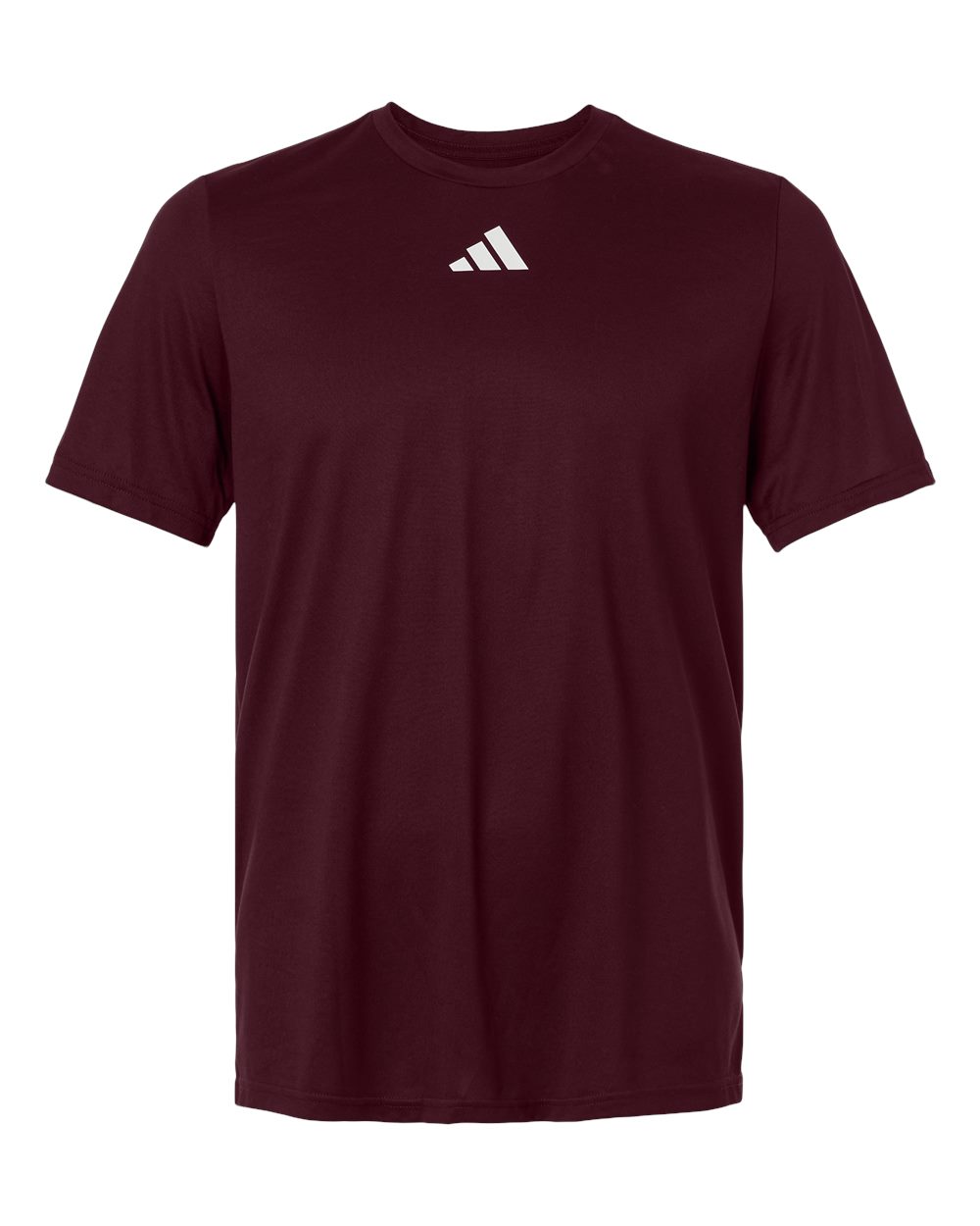 adidas AT101 Men's Pregame Tee in Team Maroon/White