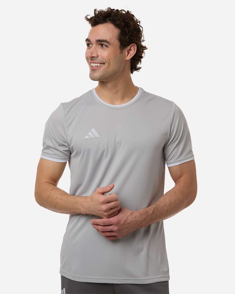 adidas Men's Entrada 26 Jersey in Team Light Grey/ White, style AT115