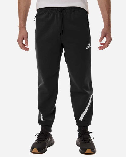 adidas Men's Z.N.E Joggers in Black/ White, style AT222