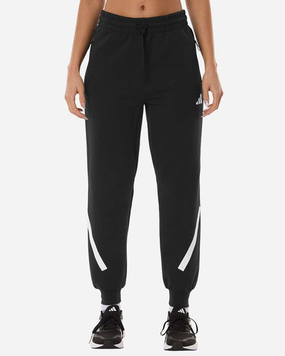 adidas Women's Z.N.E Joggers in Black/ White, style AT223