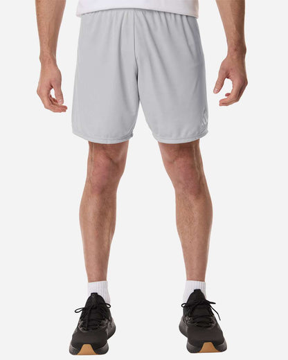 adidas Men's Entrada 26 Shorts in Team Light Grey/ White, style AT315