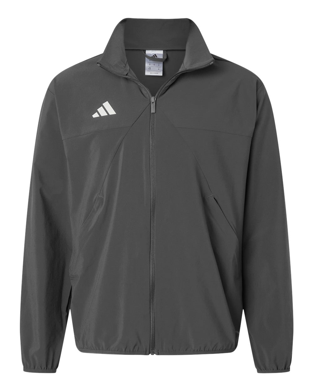 adidas Men's TIRO Woven Full-Zip Track Jacket in Team Grey Four/ White, style AT500