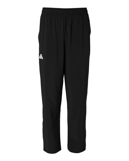 adidas Men's TIRO Woven Sweatpants in Black/ White, style AT502