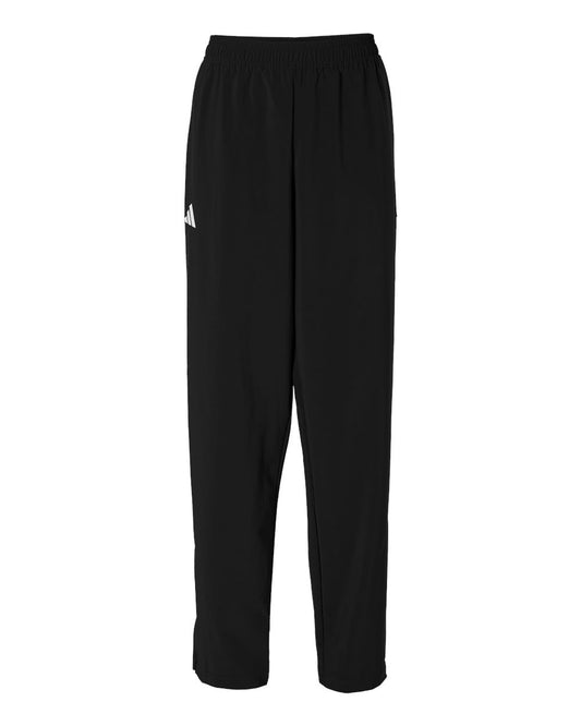 adidas Women's TIRO Woven Sweatpants in Black/ White, style AT503