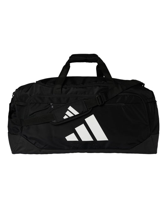 adidas Defender 5 Large Duffel Bag in Black/ Black, style AB601