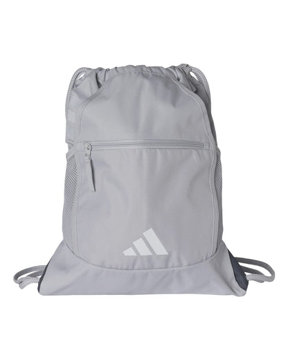 adidas Stadium Sackpack in Team Light Grey/ White, style AB605