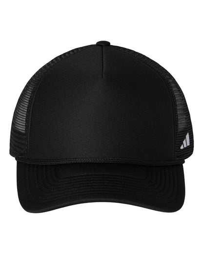 adidas AH608 Fundamental Dispatch Trucker Cap in Black/White