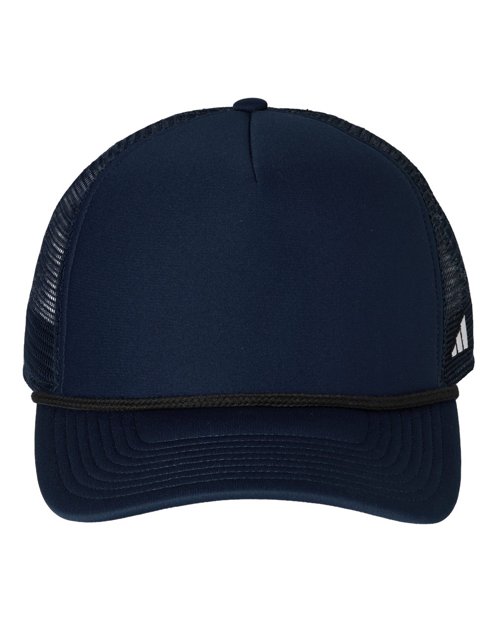 adidas AH608 Fundamental Dispatch Trucker Cap in Team Navy Blue/Black/White