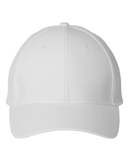 adidas Fundamental Gameday Stretch Cap in White/ Black, style AH609