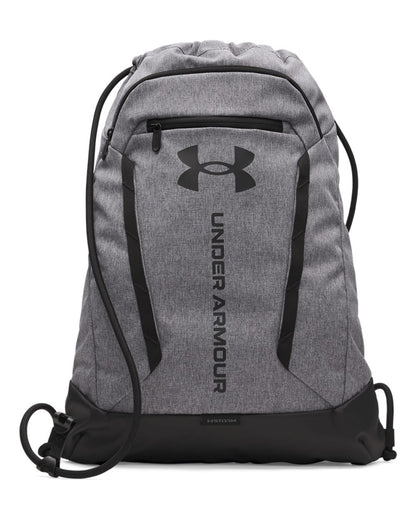 Under Armour Hustle Sackpack in Castlerock/ Black/ Black, style 6000519