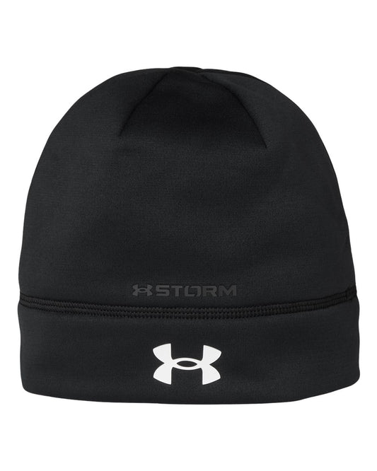 Under Armour Team Storm Beanie in Black/ White, style 6013111
