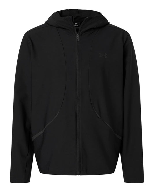 Under Armour Men's Unstoppable Woven Full-Zip Jacket blank in Black/ Black, style 6014621