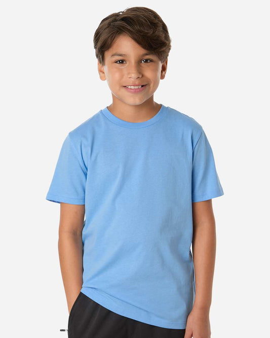 Under Armour Youth Athletics T-Shirt in Horizon Blue/ White, style 1383287