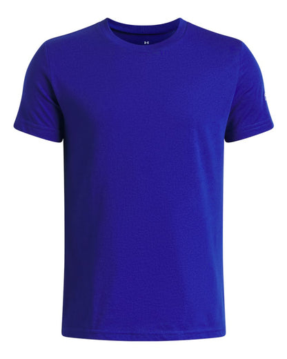 Under Armour Youth Athletics T-Shirt in Royal/ White, style 1383287