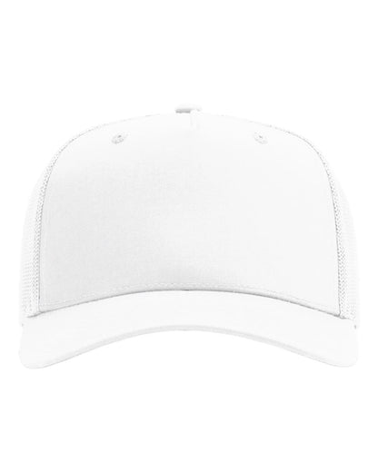 Richardson Five-Panel Champ Trucker Cap blank in White, style 112FPC