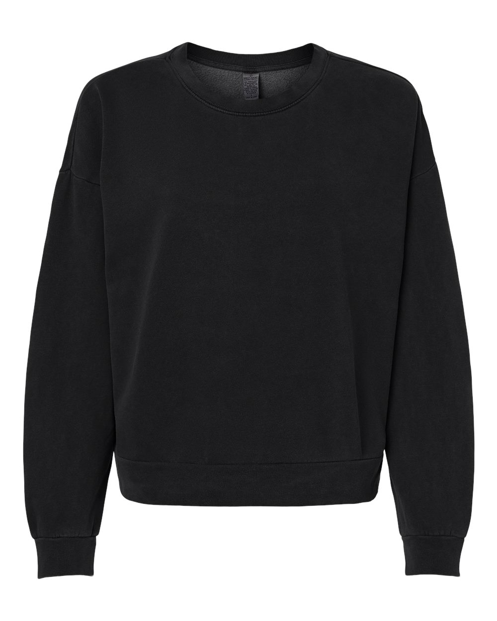 Independent Trading Co. PRM2700 Women's Wave Wash Sunday Crewneck in Black