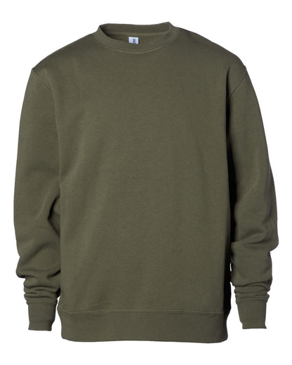 Independent Trading Co. SS3001Y Youth Midweight Crewneck in Army