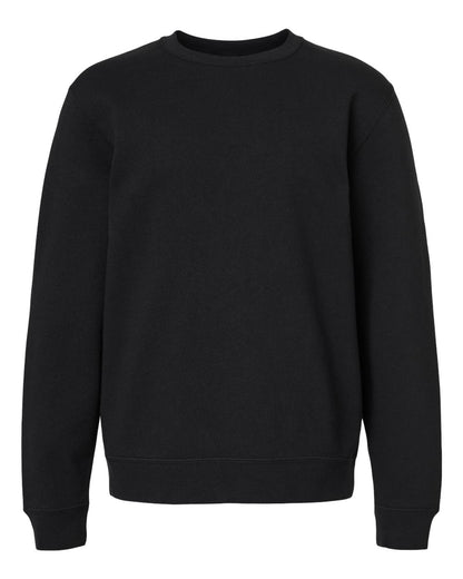 Independent Trading Co. SS3001Y Youth Midweight Crewneck in Black