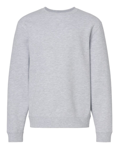 Independent Trading Co. SS3001Y Youth Midweight Crewneck in Grey Heather