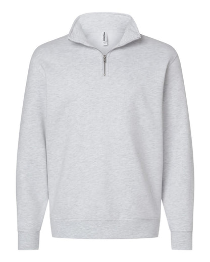 Independent Trading Co. SS4600QZ Midweight Quarter-Zip Pullover in Ash Heather