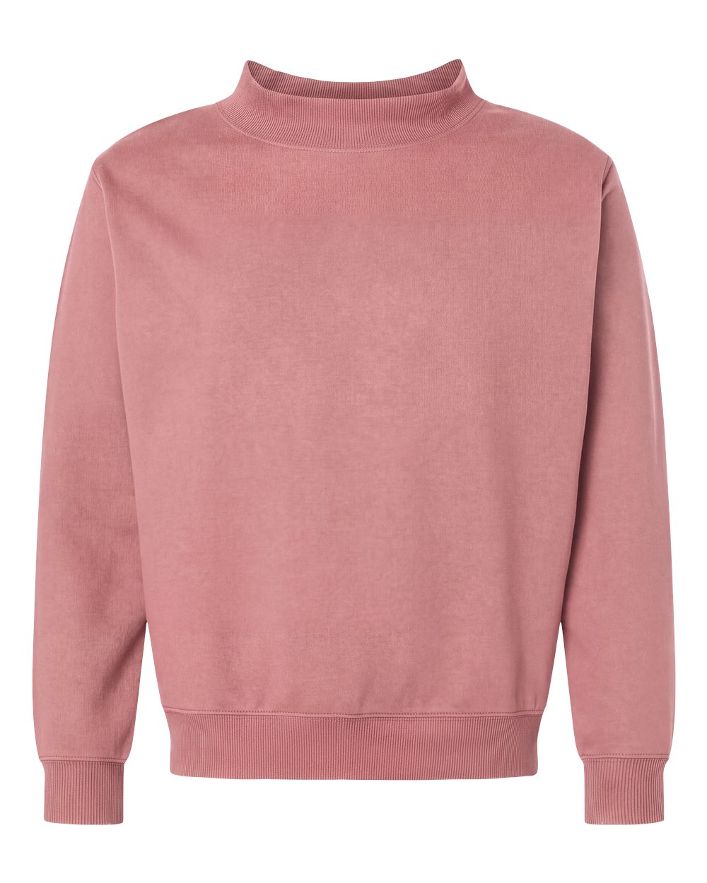 Live & Tell by LAT Unisex Mock Neck Fleece Sweatshirt in Mauvelous, style 6928