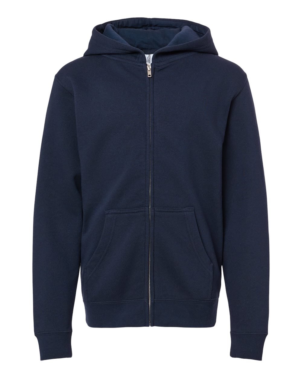 Independent Trading Co. SS4001YZ Youth Midweight Full-Zip Hoodie in Classic Navy