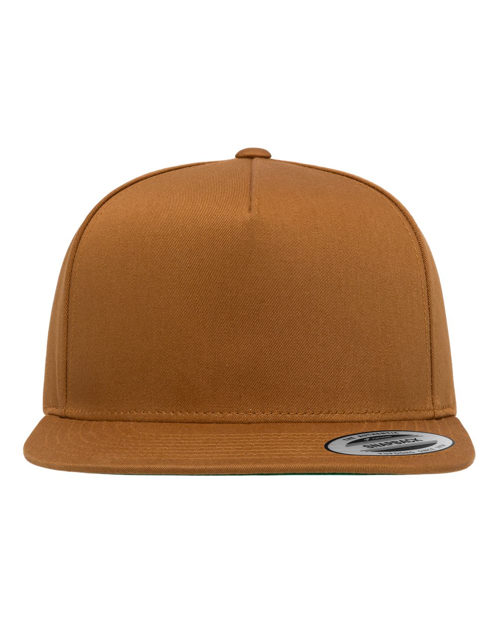 YP Classics 6007 Five-Panel Cotton Twill Snapback in Caramel