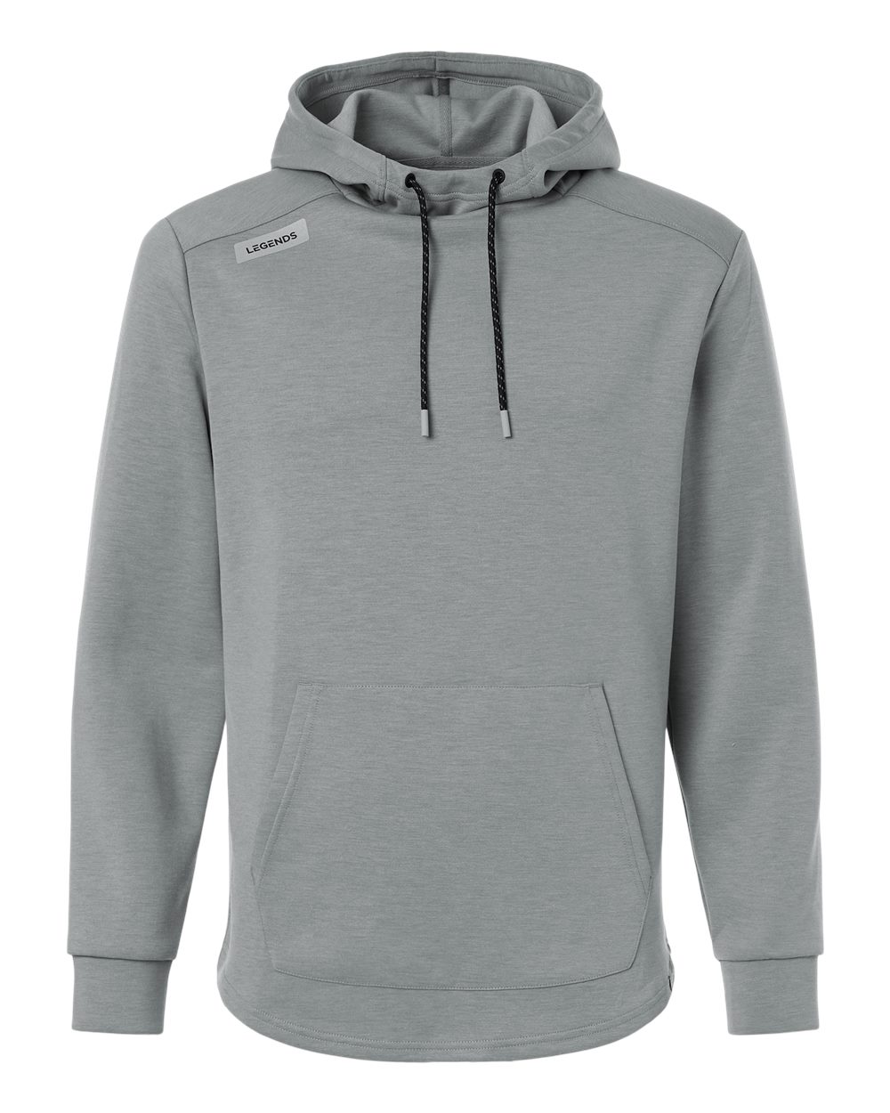 Legends Men's Hawthorne Tech Hooded Sweatshirt blank in Medium Grey Heather, style SWM00J007