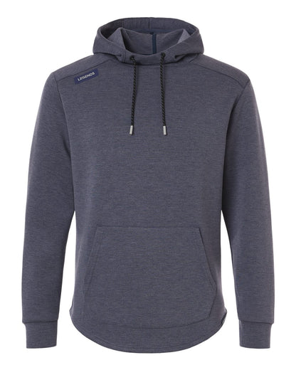Legends Men's Hawthorne Tech Hooded Sweatshirt blank in Navy Heather, style SWM00J007