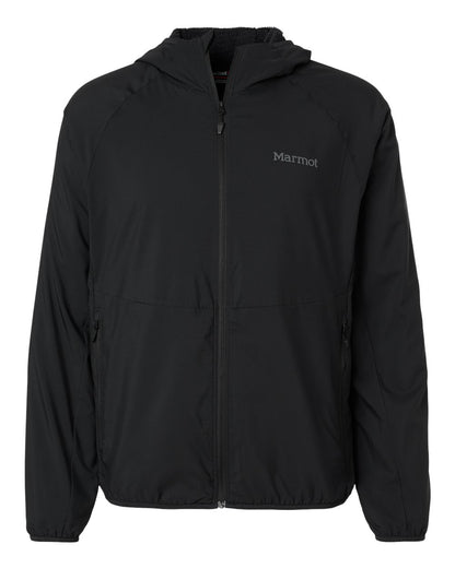 Marmot Men's Aerothermal Soft Shell Hooded Jacket blank in Black, style M16219