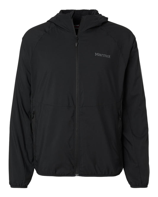 Marmot Men's Aerothermal Soft Shell Hooded Jacket blank in Black, style M16219