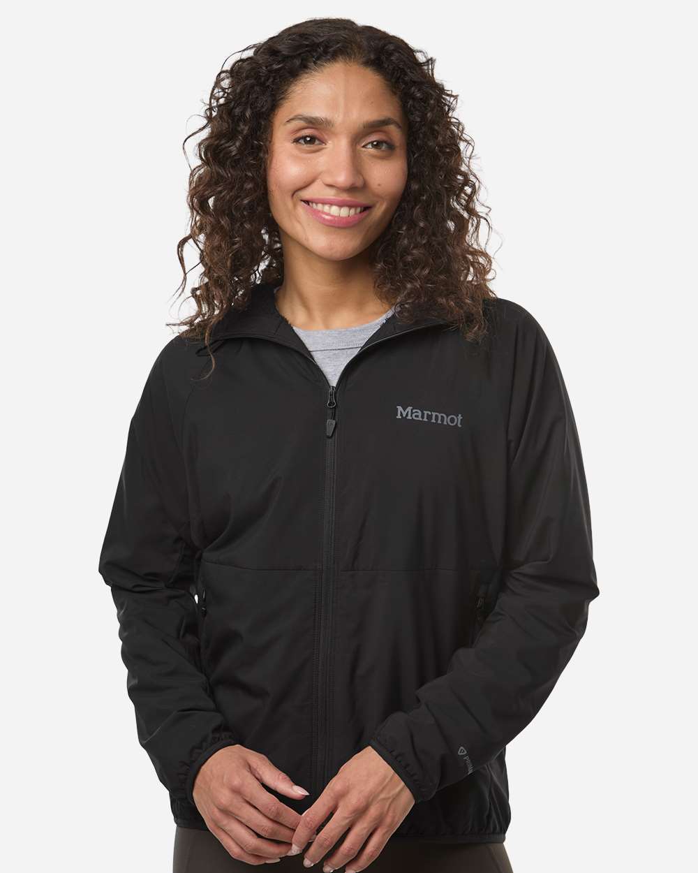 Marmot Women's Aerothermal Soft Shell Hooded Jacket in Black, style M16246