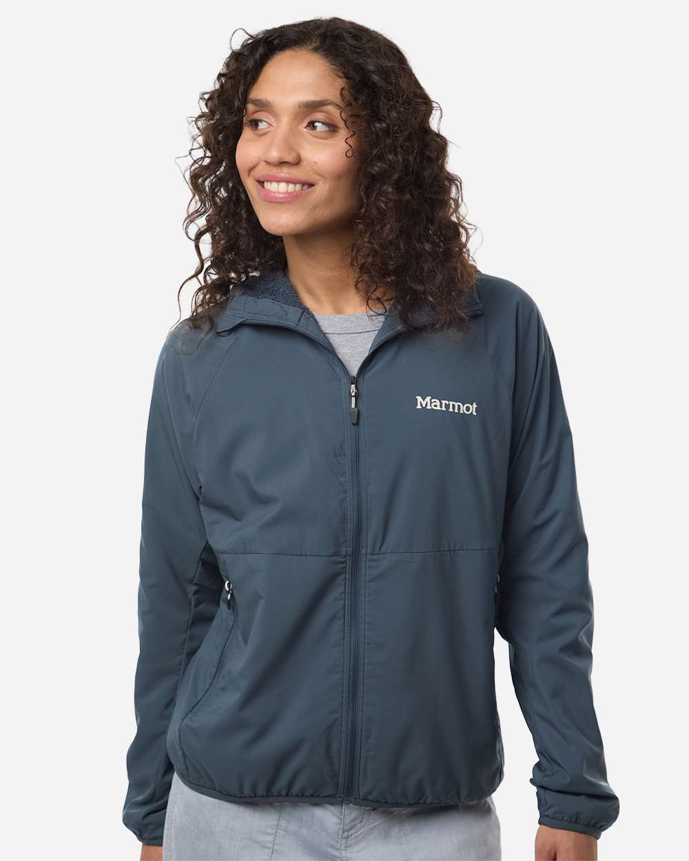 Marmot Women's Aerothermal Soft Shell Hooded Jacket in Thunderhead, style M16246