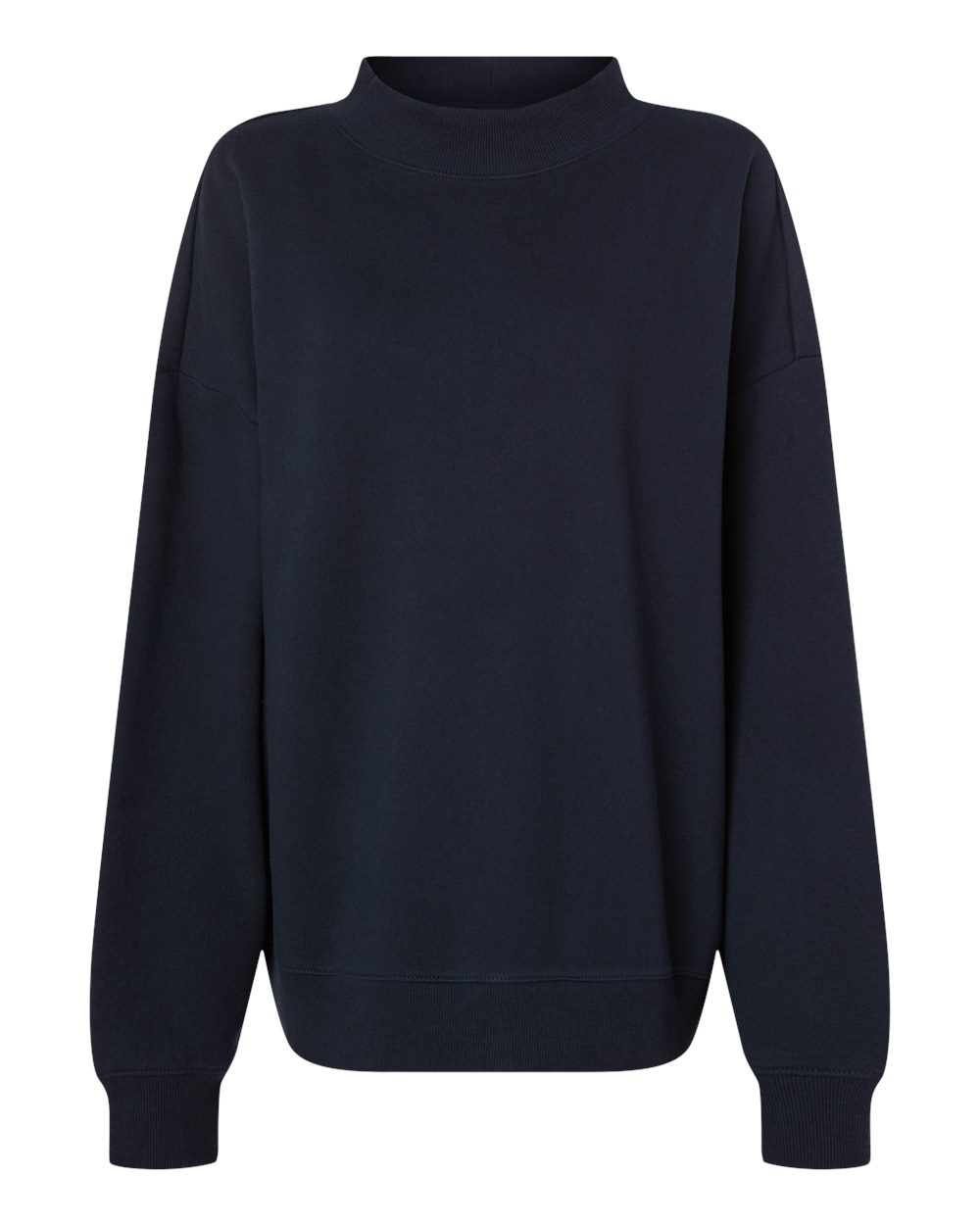 Independent Trading Co. IND280MOCK Women's Midweight Mock Neck Sweatshirt in Classic Navy