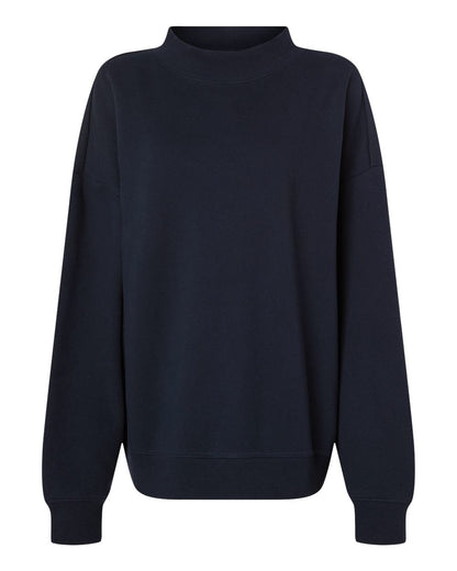 Independent Trading Co. IND280MOCK Women's Midweight Mock Neck Sweatshirt in Classic Navy