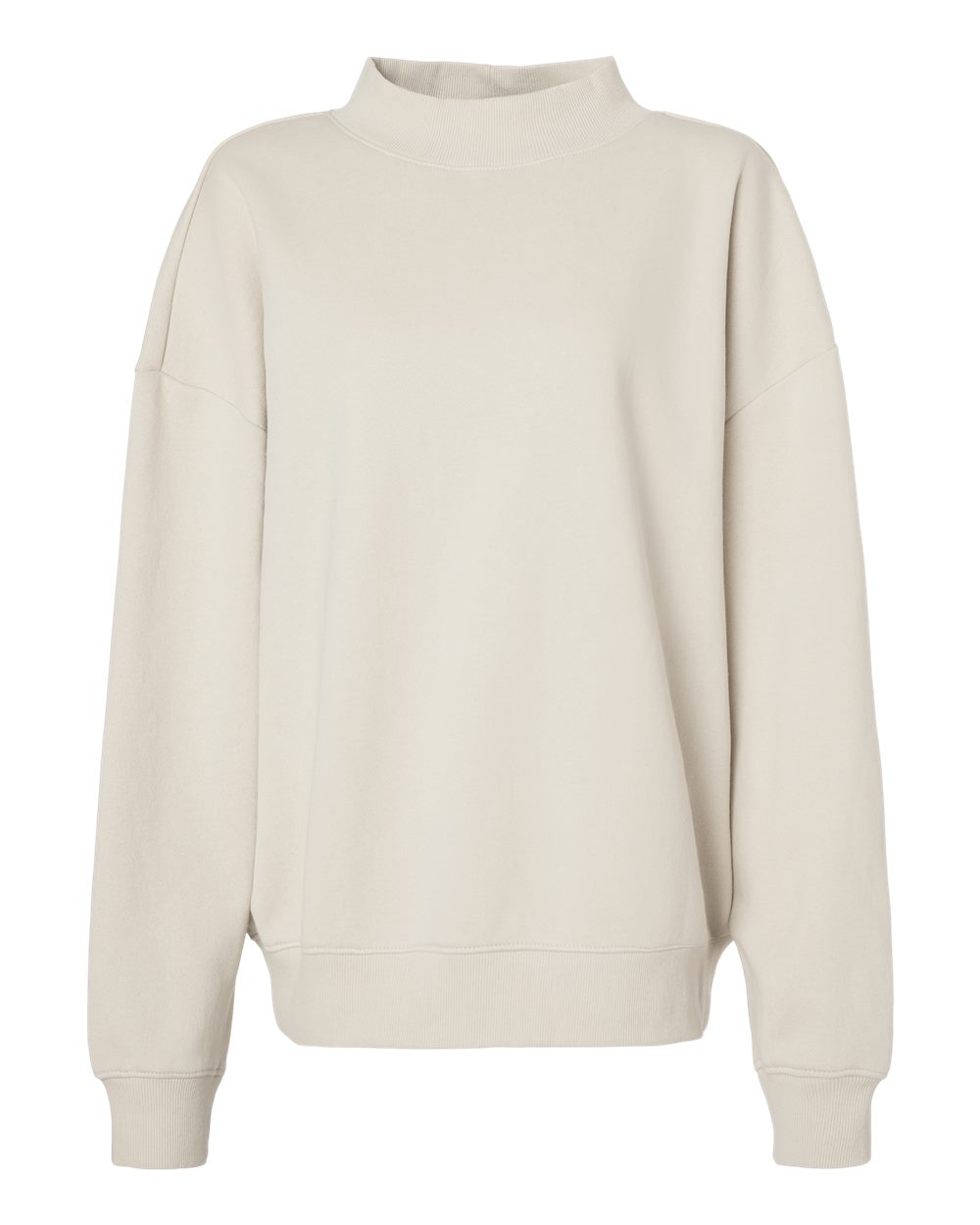 Independent Trading Co. IND280MOCK Women's Midweight Mock Neck Sweatshirt in Ivory