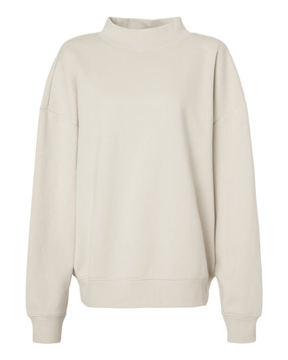 Independent Trading Co. IND280MOCK Women's Midweight Mock Neck Sweatshirt in Ivory