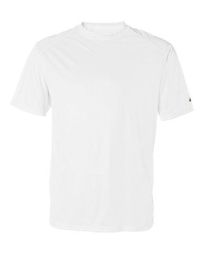 Badger 4120 B-Core Sport Shoulders Tee in White